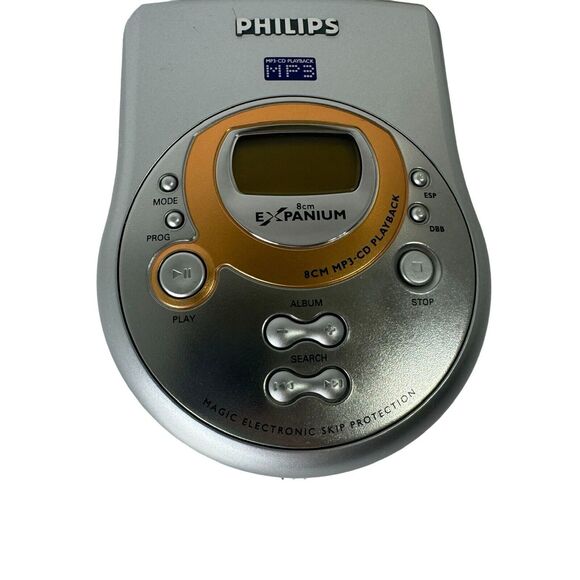 Philips Pocket Expanium Portable 8cm MP3-CD Player - (EXP411/17)- Tested